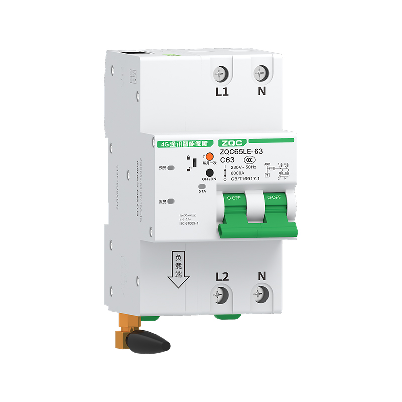 ZQC65LE-63/2P 系列物联网小型漏电断路器(带通讯网关)